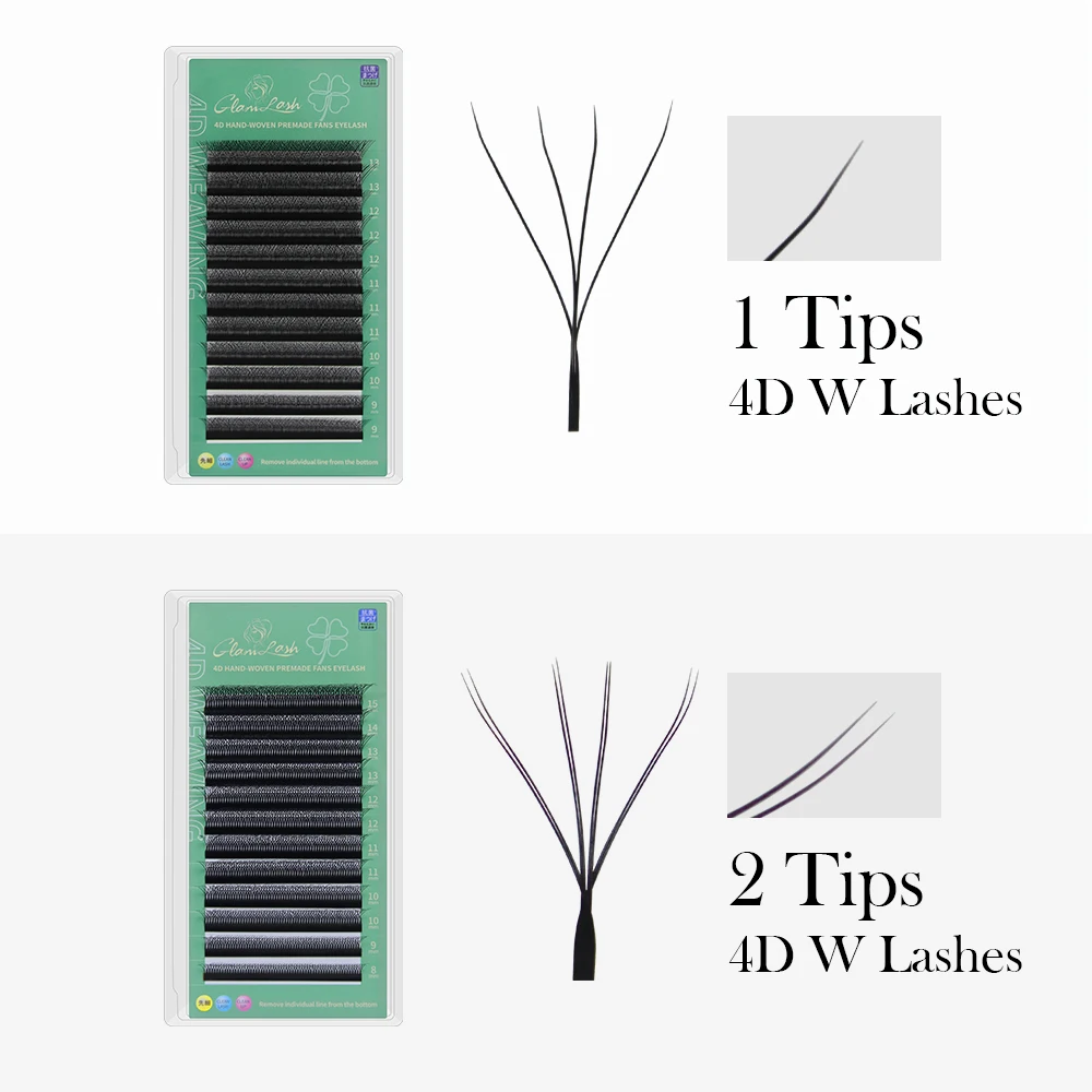 GLAMLASH 4D W Shape Eyelash Ex - Eyelash Extension Human Hair recension och pris