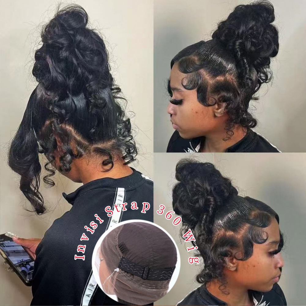 HD 360 Full Lace Wig with Invi - Eyelash Extension Natural Look recension och pris