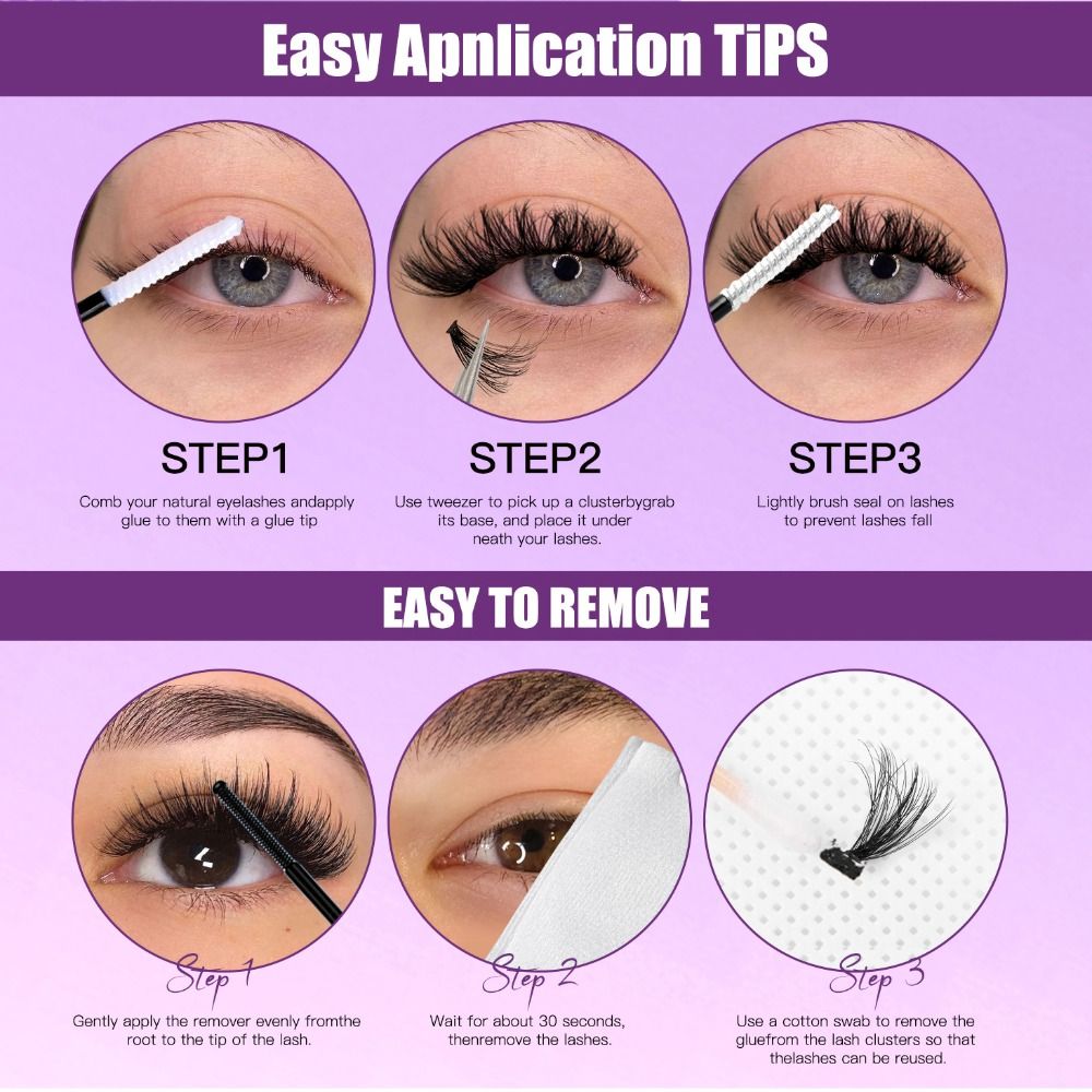 Natural Look False Eyelashes B - Eyelash Extension Look recension och pris