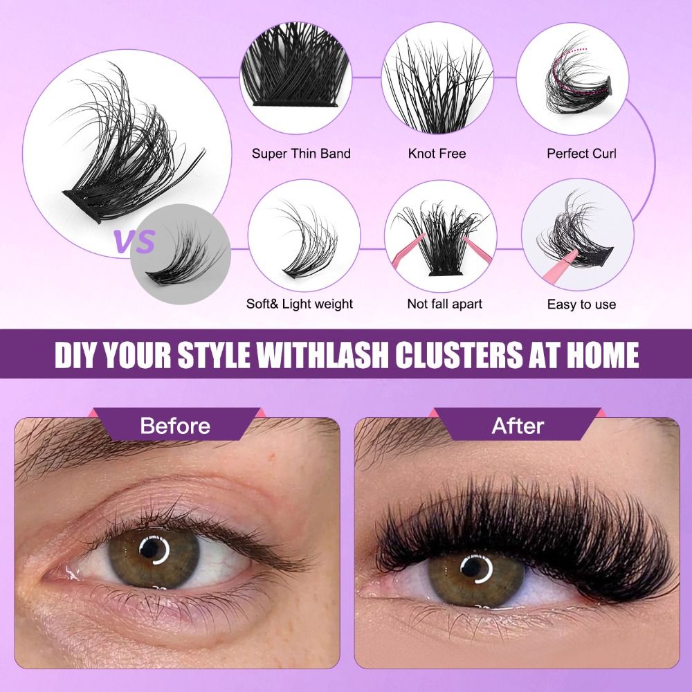 Natural Look False Eyelashes B - Eyelash Extension Look recension och pris