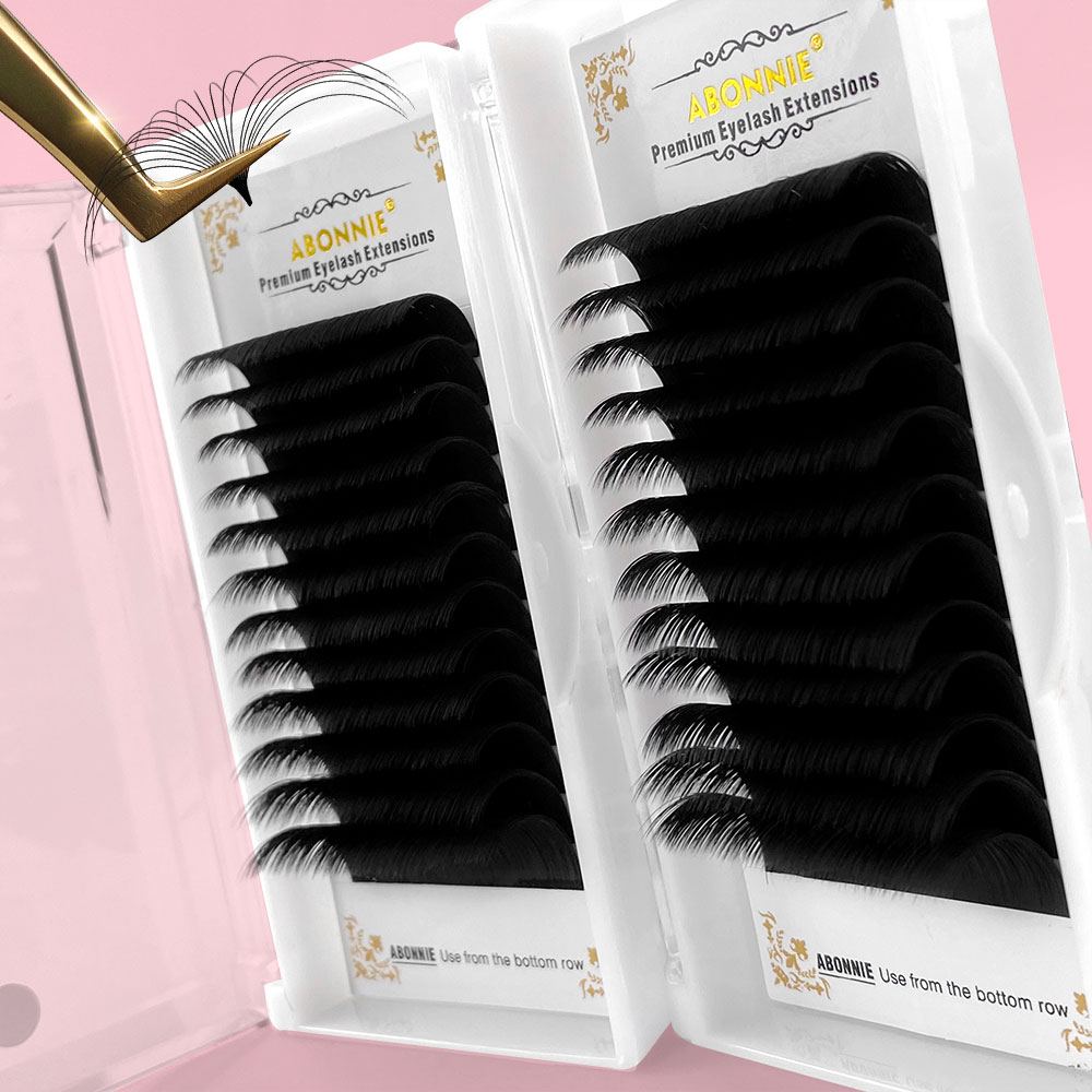 Abonnie 0.03-0.10mm Easy Fan L - Eyelash Extension Human Hair recension och pris