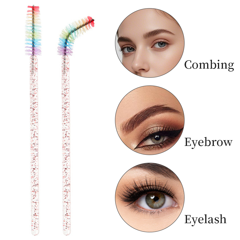 50PCS Rainbow Crystal Eyelash  - Eyelash Extension Look recension och pris