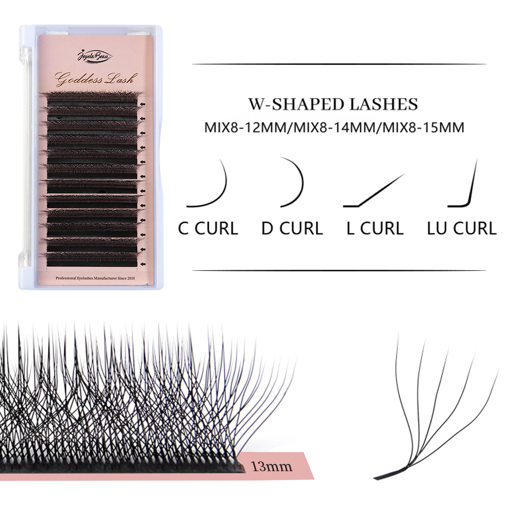 Goddess W3D 4D 5D M Curl Eyela - Eyelash Extension Human Hair recension och pris