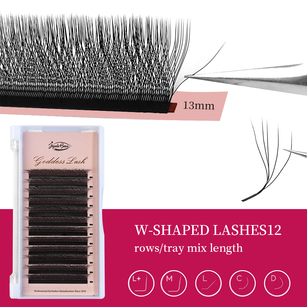 Goddess W3D 4D 5D M Curl Eyela - Eyelash Extension Human Hair recension och pris