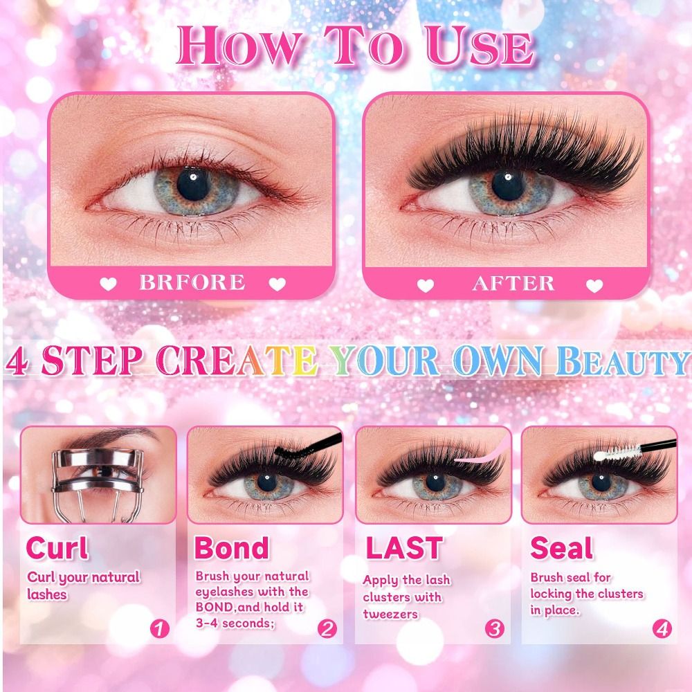 Natural Look False Eyelashes W - Eyelash Extension Look recension och pris