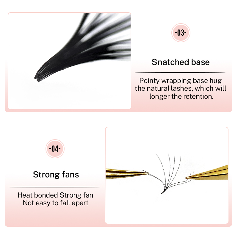 500 Premade Loose Lashes Pro M - Eyelash Extension For Asian Eyes recension och pris