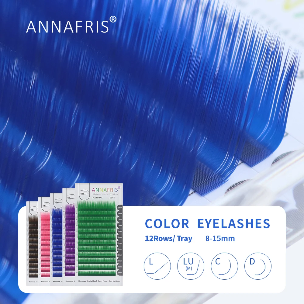 ANNAFRIS Individual Colored Ey - Eyelash Extension Russian recension och pris