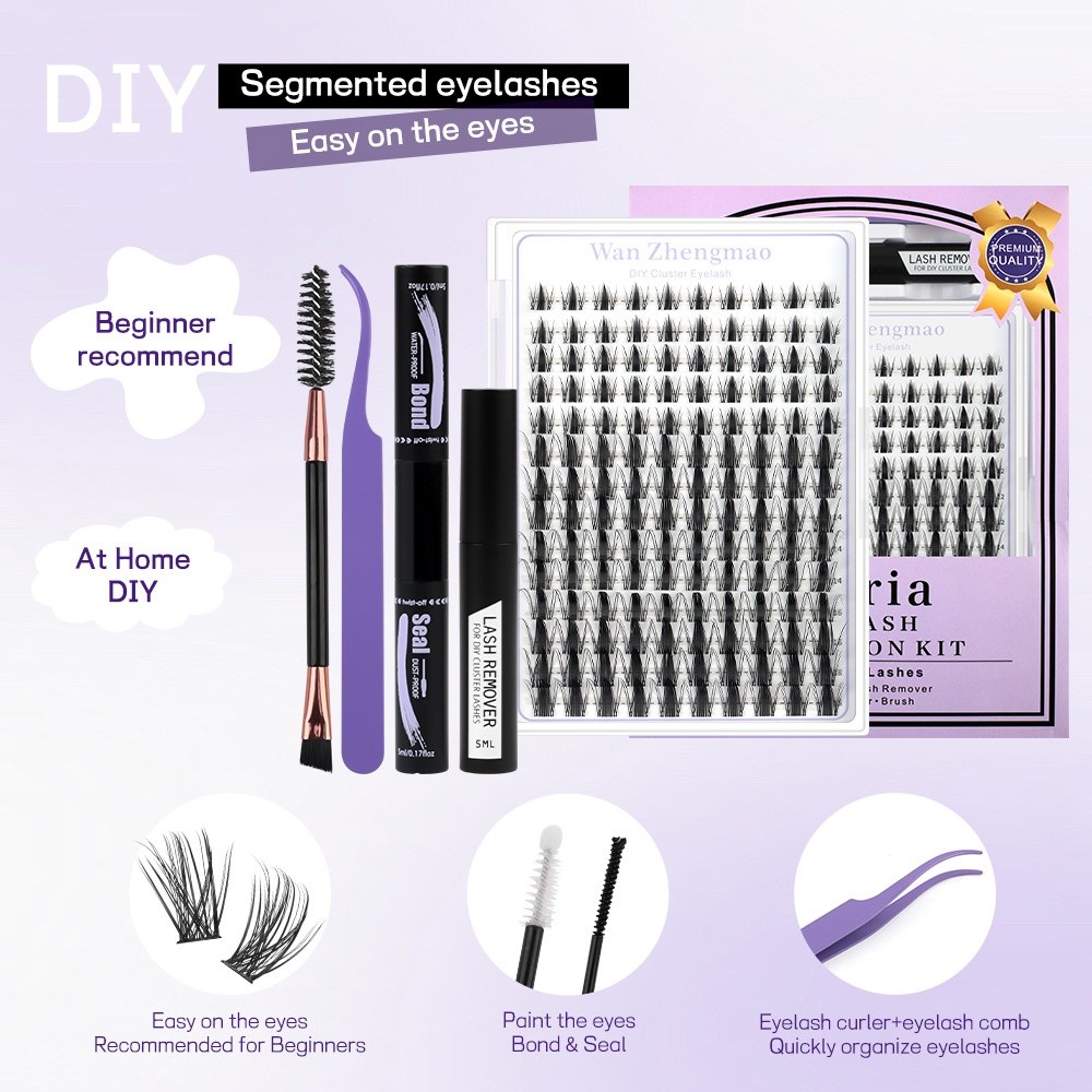 8-18mm Length False Eyelashes  - Eyelash Extension Look recension och pris