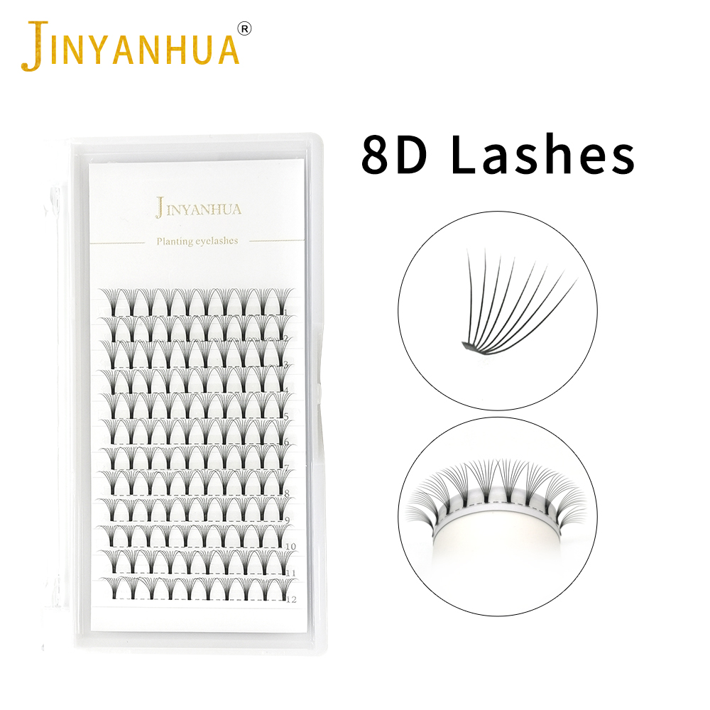 JINYANHUA 8D Fans Eyelash Exte - Eyelash Extension Russian recension och pris