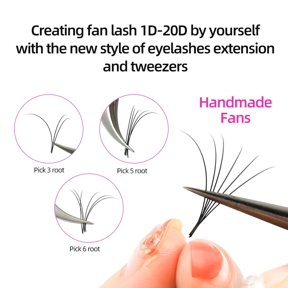 RUJADE 5 Cases/Lot False Eyela - Eyelash Extension Russian recension och pris